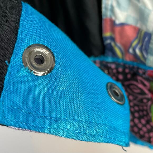 Nativewear Designs Vintage Patchwork Quilt Slouchy Bomber Jacket womens XL - Picture 9 of 17